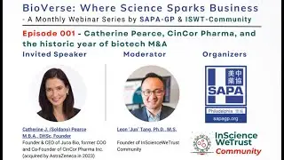 BioVerse EP1 - Catherine Pearce, CinCor Pharma, and BioTech M&A