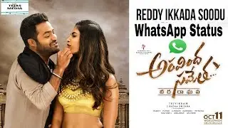 Reddy Ikkada Soodu Song Whatsapp Status | Aravindha Sametha | Jr. NTR, Pooja Hegde | Thaman S