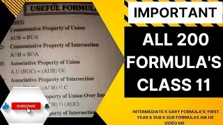 All math formulas | Math formulas class 11 and 12 | Mathematics All chapter formulas | Sindh Board |