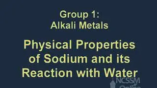 Reaction of sodium with water | physical Properties of Sodium