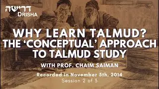 Why Learn Talmud Pt. 2 - The &lsquo;Conceptual&rsquo; Approach to Talmud Study