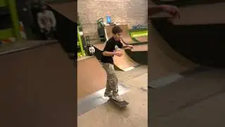Skating a Kicker Over Stacked Boards  #fargoskateboarding #beginnerskateboarding