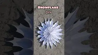 Christmas Decorations ❄️ |Christmas big Snow flake #shorts #virakshorts #handmade #craftideas #diy