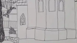 Episode 16. How to draw. A drawing study of a church at 116 Aberdeen street.