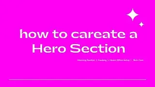 How to create a Elementor Hero Section By Freelancer Sobuz