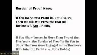 Home-Based Business Hobby Loss Rules