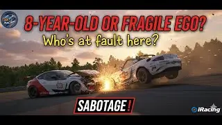 8-Year-Old or Fragile Ego? 🤡 Who is at fault? #iracing