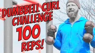 100 Rep Dumbbell Curl Challenge (Hammer Curls Pull-Ups Dips) Morning Park Reps Calisthenics