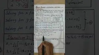 Gauss - Jacobi Iteration Method - Numerical Methods - Simple Stat