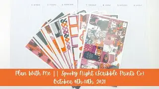 Plan With Me || Spooky Night (Scribble Prints Co)
