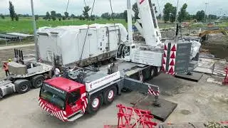 Casella Autogru Srl: sollevamento e il trasporto skid compressore dal peso di oltre 60 tonnellate.