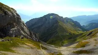 Beautiful View OF Rocky Mountains With Grassland