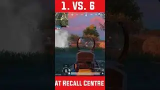1 Vs 6 at recall centre #bgmi #shorts #scout #viralshorts #risingrage