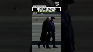 WATCH: US president Donald Trump departs for Michigan