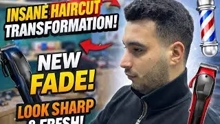 ASMR BARBER FADE HAIRCUT 💈 SATISFYING ASMR BARBER TRANSFORMATION RELAXING ASMR FADE HAIRCUT