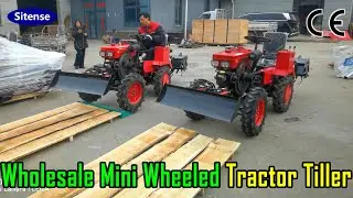 China Factory Direct Wholesale Mini Wheeled Tractor Tiller