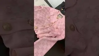 Unboxing the Gucci GG Wool Boucl&eacute; Jacquard Cardigan 🤍🧵