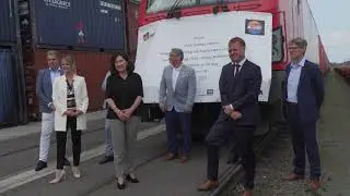 China-trein komt aan bij GVT in Tilburg