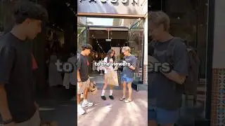 Random Girl gets a Back to School Outfit for a Stranger👕