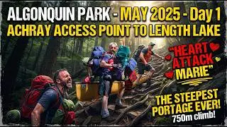 Algonquin May 2025 Day01 - Some Paddling and a lot of portaging