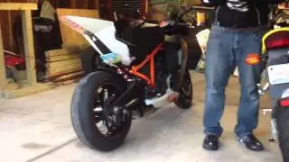 2010 KTM RC8R with Quat-D exhaust slip-ons