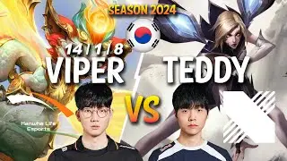 HLE Viper vs DRX Teddy - Viper SMOLDER vs Teddy KAI'SA ADC - Patch 14.5 KR Ranked CHALLENGER lolrec