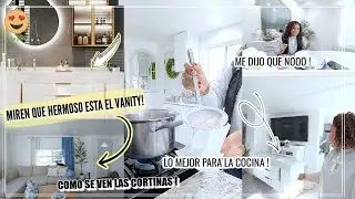 MIREN QUE HERMOSO ESTA EL VANITY PARA EL BAÑO😍ME DIJO QUE NO 😩COMO SE VEN LAS CORTINAS??