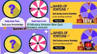 Amazon Quiz Answers Today Amazon 8 February Amazon New Quiz answers ❤️