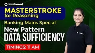 Masterstroke for Reasoning | Banking Mains Special | New Pattern Data Sufficiency | Nikita Ma'am
