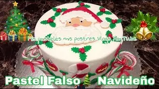 Pastel Navideño🎄Pastel De Santa Claus🎅 Decoración En Fondant