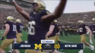15 Michigan @ 1 Notre Dame