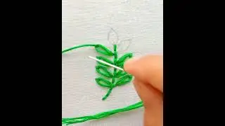 Leaf embroidery designs, basic embroidery designs, Embroidery work 