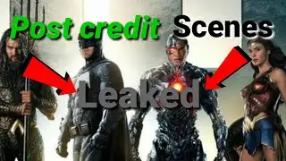 Justice league post credit scenes leaked Breakdown...