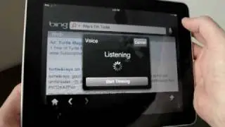 Test of Bing Speech Recognition search on the iPad