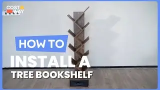 How to Install the Bookshelf with Drawer Free-standing Storage Bookcase | CB10372 #costway #howto