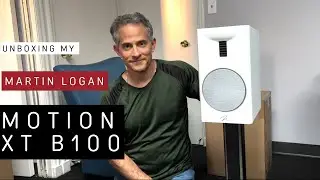 MARTIN LOGAN MOTION XT (PAIR) B100 WITH STANDS UNBOXING
