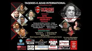 Taqdees-E-Adab International Mushaira 2019 Houston. Video by: 247 Digital Studio 786-909-8157