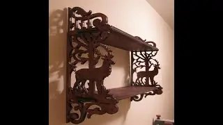 Scroll Saw Deer Shelf for Beginners - How to make one easily!
