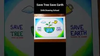Save Tree Save Earth Drawing #shorts #drawing #earthday