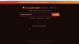 Unique Search engine with emergency situation detector