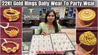 Rs.8000 Starts💥Tanishq Gold Ring Designs Dailywear, Officewear, Cocktail Partywear Gold Ring Designs