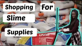 SHOPPING FOR SLIME SUPPLIES------VLOG/HAUL