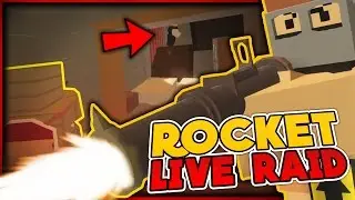 Unturned LIVE ROCKET BASE RAID (Rust Mod) - Unturned Survival/PvP /w JSwag