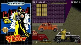 Dick Tracy (1991) (Action) (Mega Drive -- Sega Genesis) [GAMEPLAY] [EN] [HD]