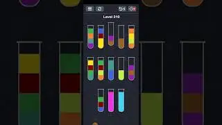 Water Sport Puzzle Game Hacks! WaterSort Level 306-313 Solution 2023 #RKGames #subscribe #shorts