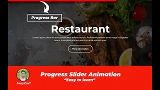 Progress Responsive Mobile Touch Slider using Html CSS & Swiper js 2020