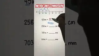 How to Convert Metric Units #measurement #conversion #mathlove #algebrareview #maths #viralvideo