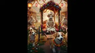 Poor Puppy Love Marriage|Emotional Story 💔|Puppy ki saadhi| #short #shorts #trending #puppylove