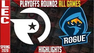 OG vs RGE Highlights ALL GAMES | LEC Spring 2020 Playoffs Round 2 | Origen vs Rogue