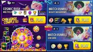 (1 Solo+2 Match Rumble) Multiplier Mushrooms Cosmic Rush/ Mighty Mushrooms/Gem Grab 